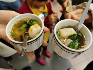 お雑煮の試食
